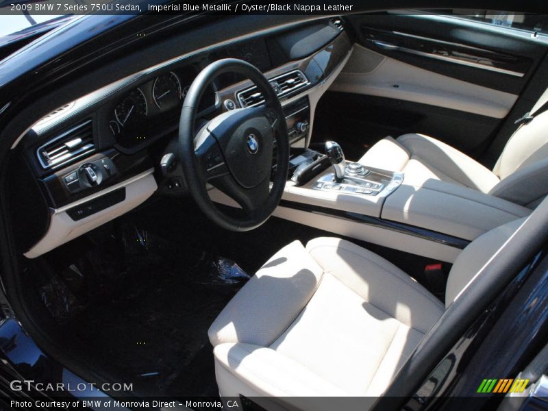 Imperial Blue Metallic / Oyster/Black Nappa Leather 2009 BMW 7 Series 750Li Sedan