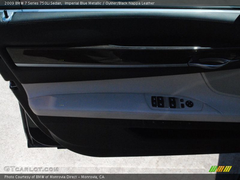 Imperial Blue Metallic / Oyster/Black Nappa Leather 2009 BMW 7 Series 750Li Sedan