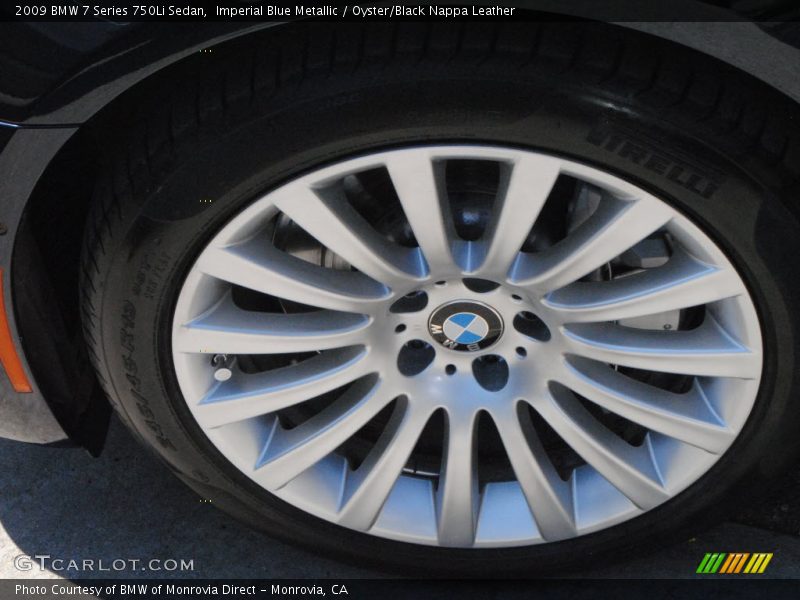 Imperial Blue Metallic / Oyster/Black Nappa Leather 2009 BMW 7 Series 750Li Sedan