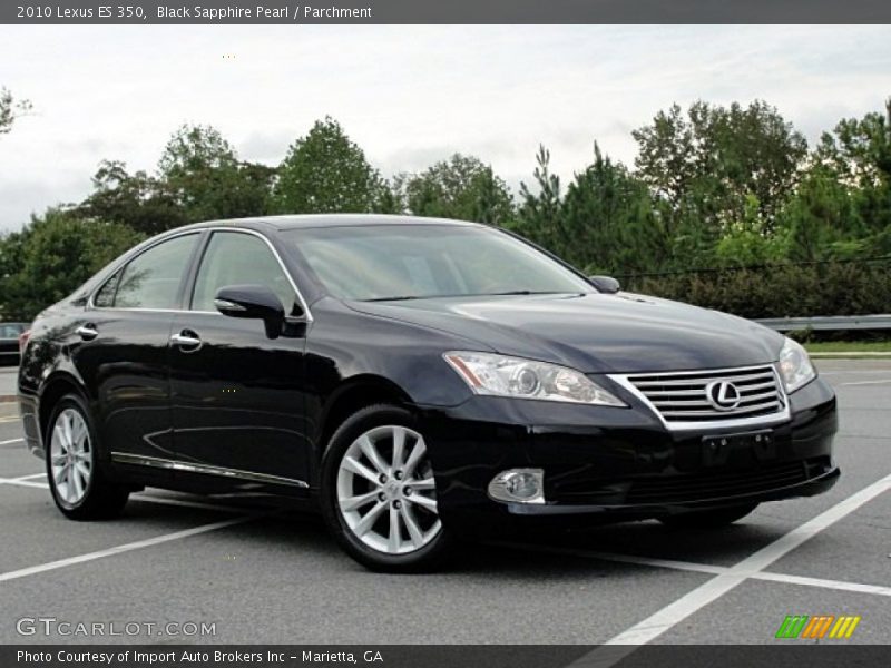 Black Sapphire Pearl / Parchment 2010 Lexus ES 350