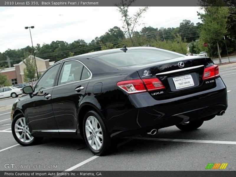 Black Sapphire Pearl / Parchment 2010 Lexus ES 350