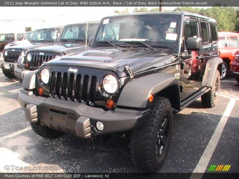 Black / Call of Duty: Black Sedosa/Silver French-Accent 2012 Jeep Wrangler Unlimited Call of Duty: MW3 Edition 4x4