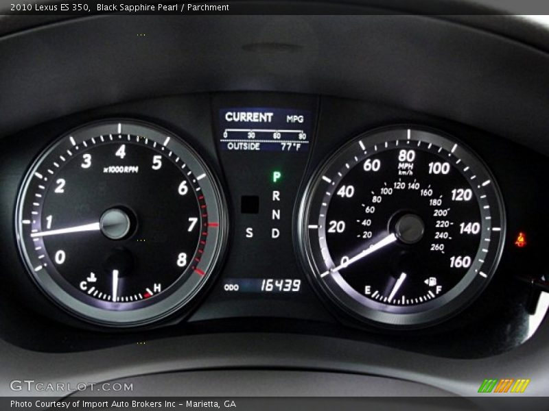 Black Sapphire Pearl / Parchment 2010 Lexus ES 350