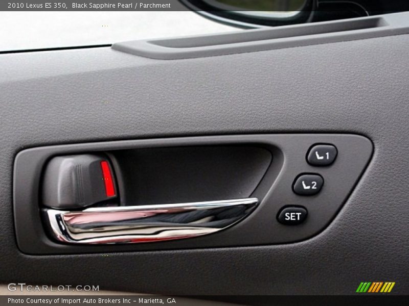 Black Sapphire Pearl / Parchment 2010 Lexus ES 350