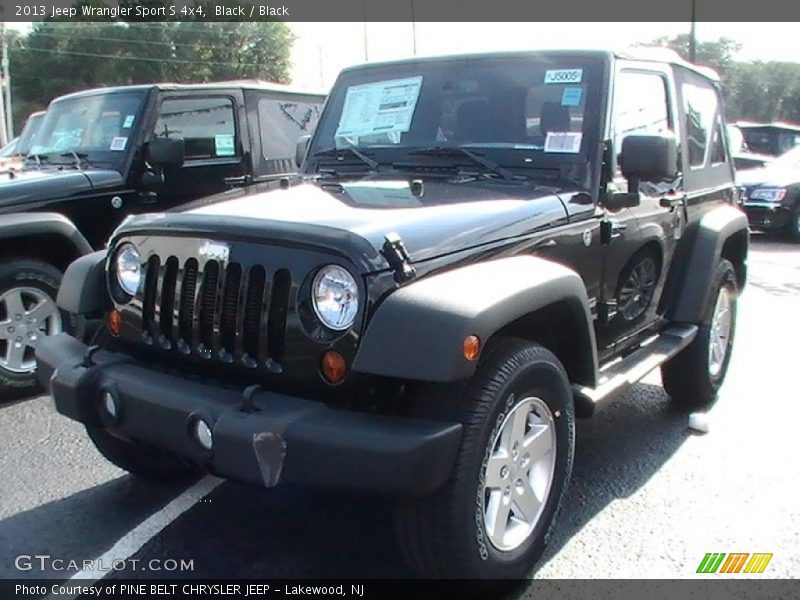 Black / Black 2013 Jeep Wrangler Sport S 4x4