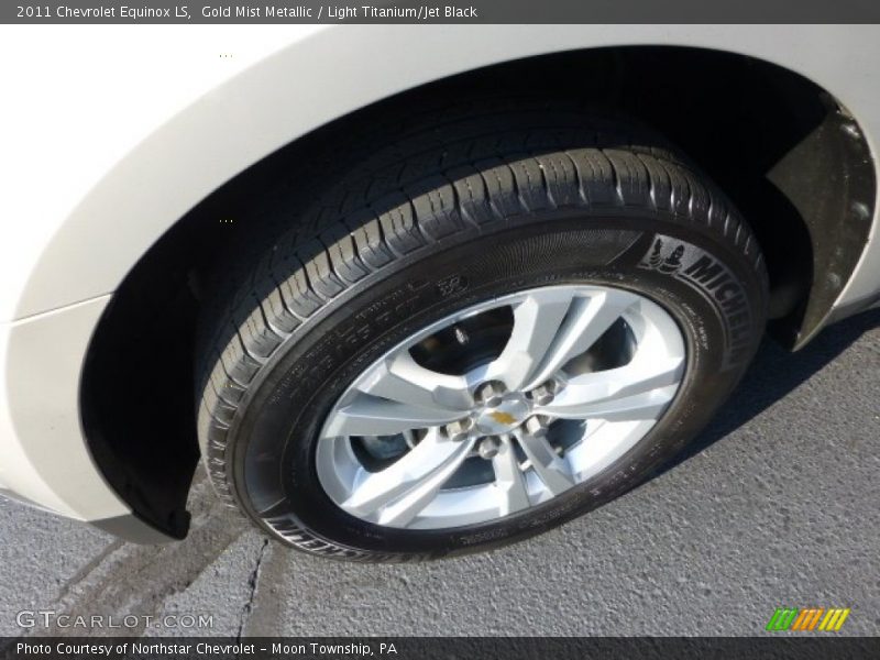 Gold Mist Metallic / Light Titanium/Jet Black 2011 Chevrolet Equinox LS