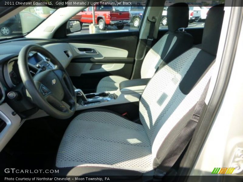 Gold Mist Metallic / Light Titanium/Jet Black 2011 Chevrolet Equinox LS