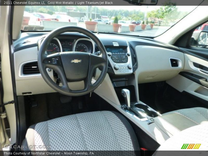 Gold Mist Metallic / Light Titanium/Jet Black 2011 Chevrolet Equinox LS