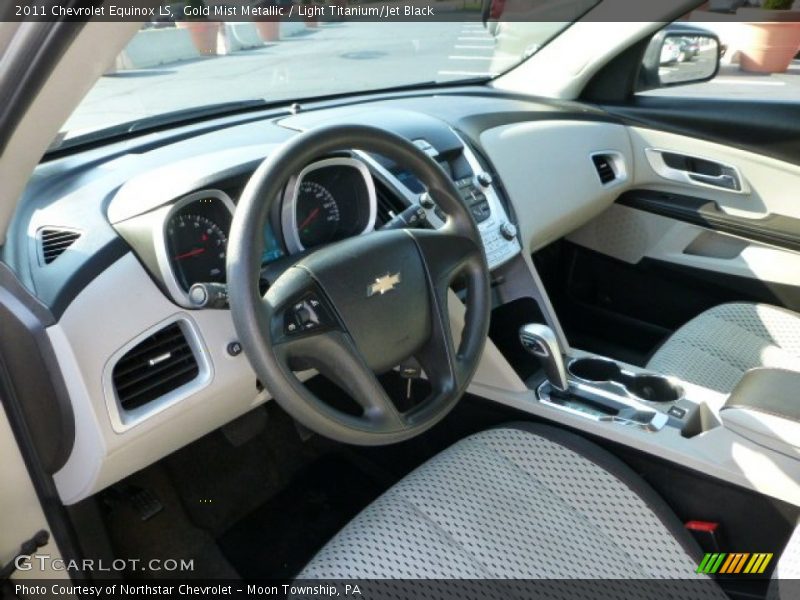 Gold Mist Metallic / Light Titanium/Jet Black 2011 Chevrolet Equinox LS