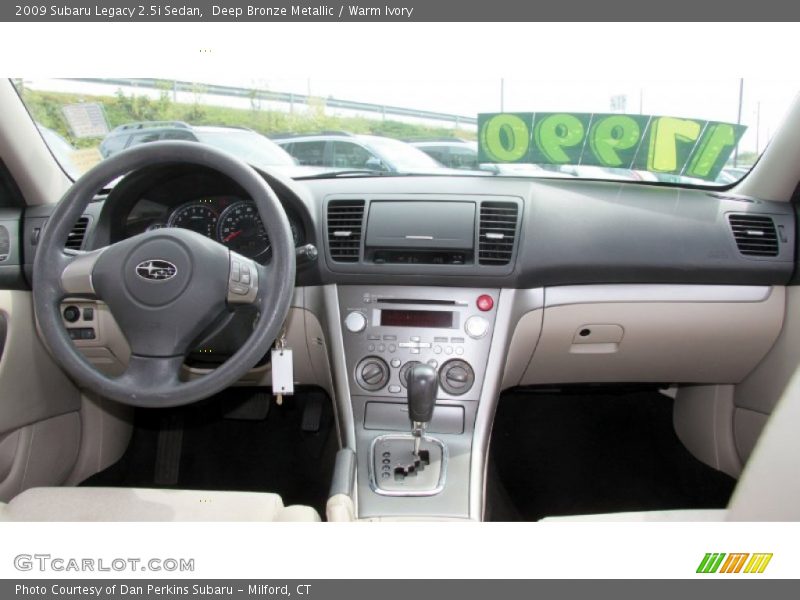 Deep Bronze Metallic / Warm Ivory 2009 Subaru Legacy 2.5i Sedan