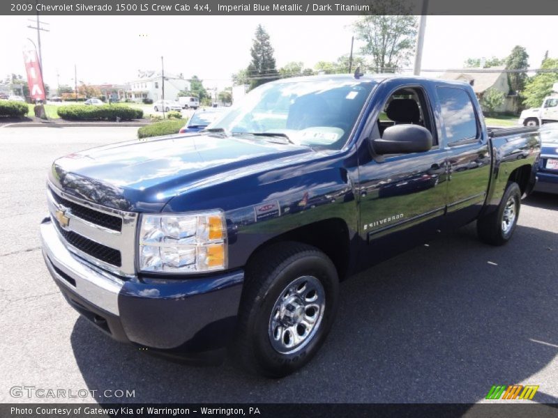 Imperial Blue Metallic / Dark Titanium 2009 Chevrolet Silverado 1500 LS Crew Cab 4x4