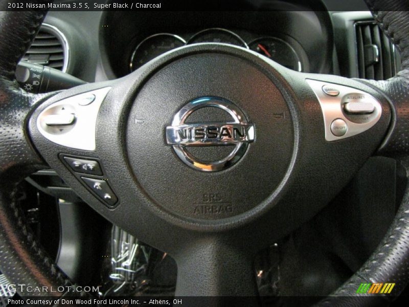 Super Black / Charcoal 2012 Nissan Maxima 3.5 S