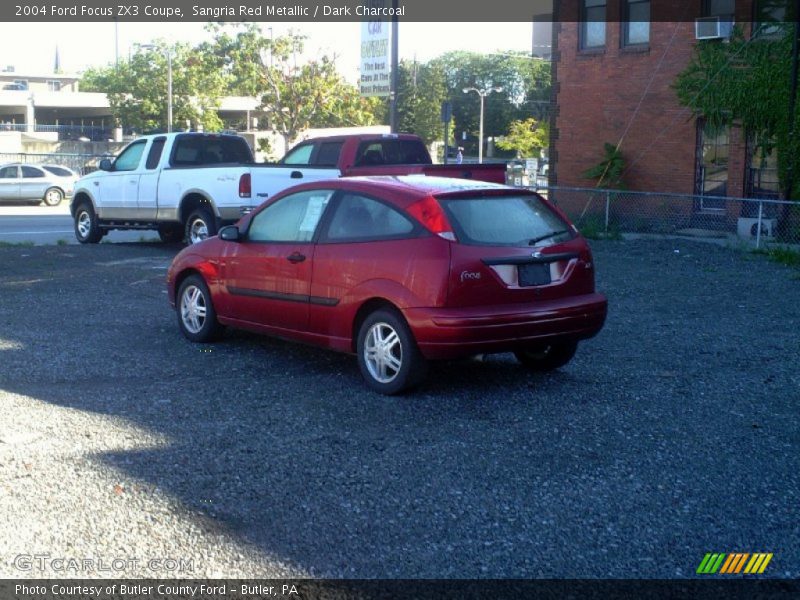 Sangria Red Metallic / Dark Charcoal 2004 Ford Focus ZX3 Coupe