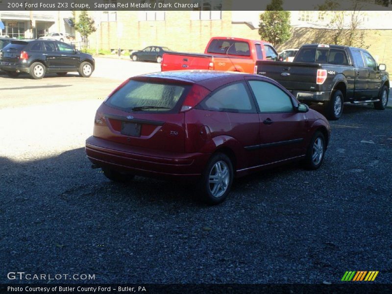 Sangria Red Metallic / Dark Charcoal 2004 Ford Focus ZX3 Coupe
