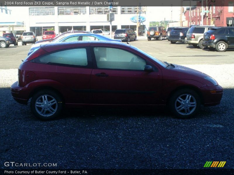 Sangria Red Metallic / Dark Charcoal 2004 Ford Focus ZX3 Coupe