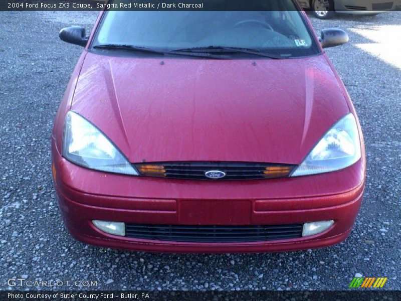 Sangria Red Metallic / Dark Charcoal 2004 Ford Focus ZX3 Coupe