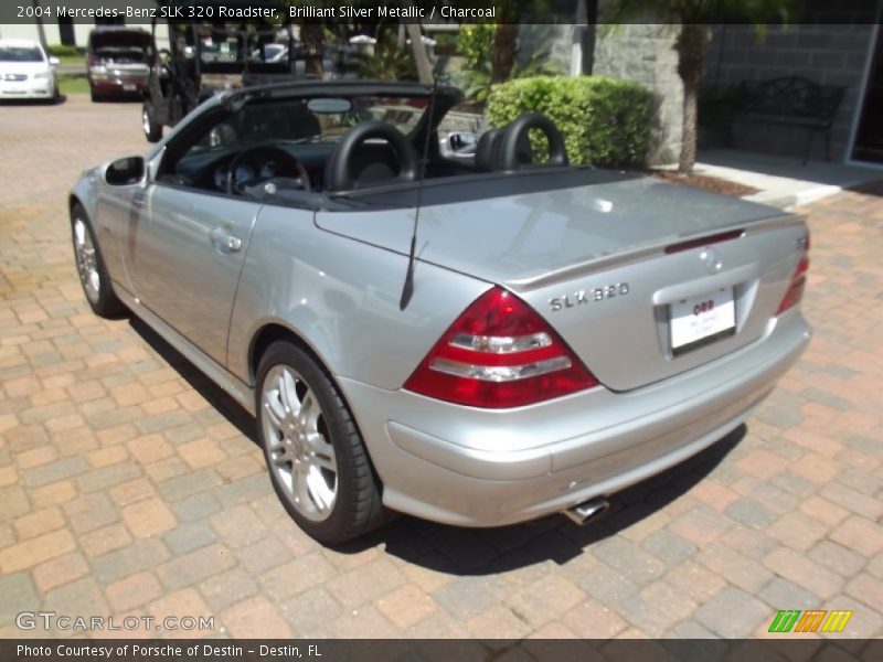 Brilliant Silver Metallic / Charcoal 2004 Mercedes-Benz SLK 320 Roadster