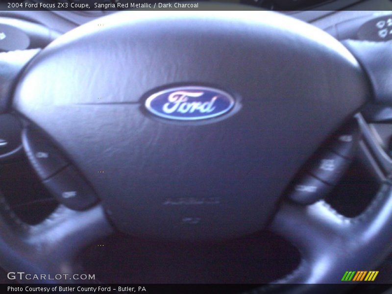 Sangria Red Metallic / Dark Charcoal 2004 Ford Focus ZX3 Coupe