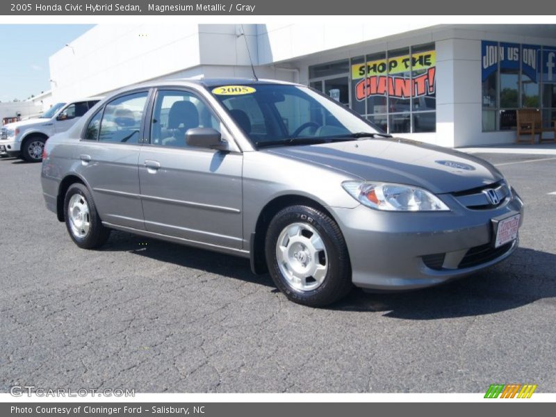 Magnesium Metallic / Gray 2005 Honda Civic Hybrid Sedan