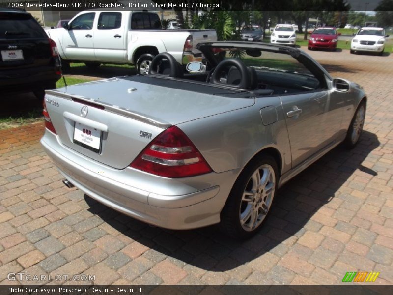 Brilliant Silver Metallic / Charcoal 2004 Mercedes-Benz SLK 320 Roadster