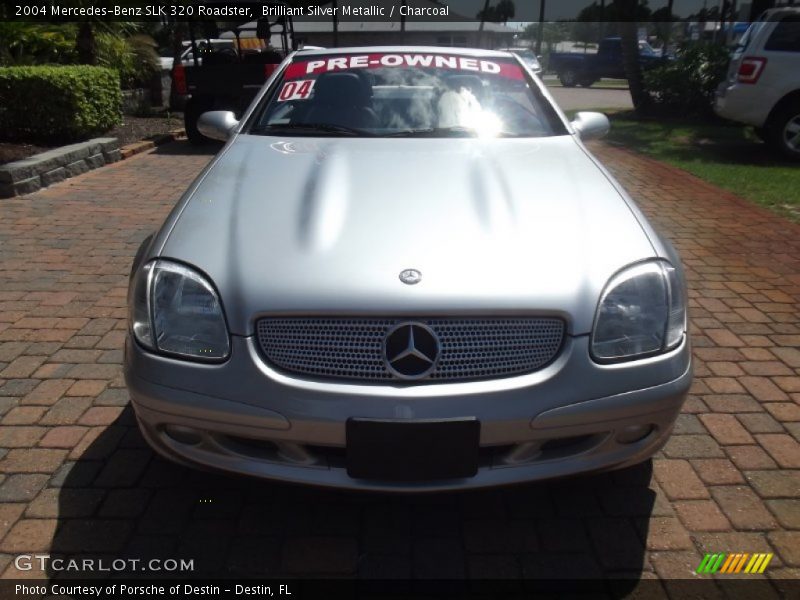 Brilliant Silver Metallic / Charcoal 2004 Mercedes-Benz SLK 320 Roadster