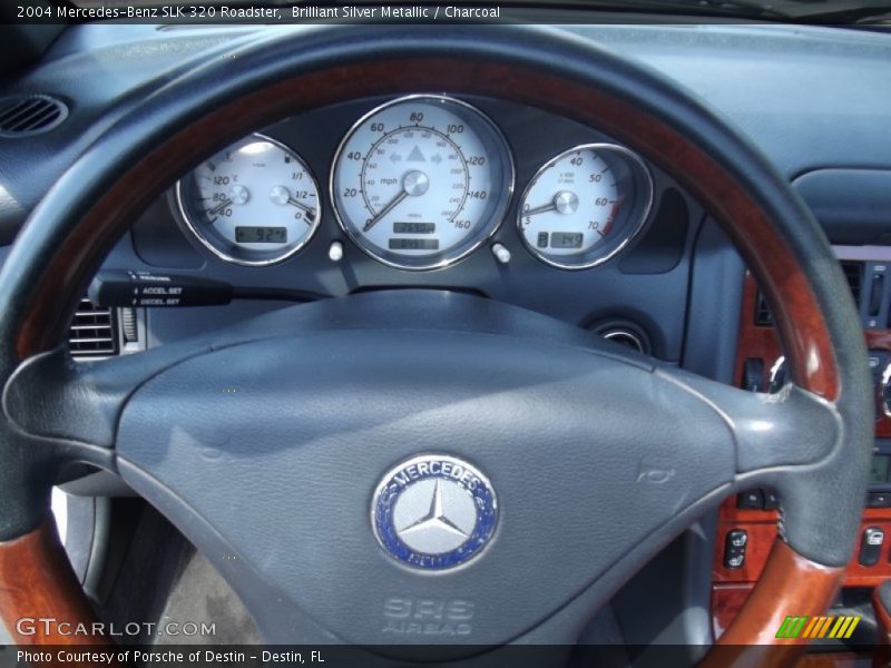 Brilliant Silver Metallic / Charcoal 2004 Mercedes-Benz SLK 320 Roadster