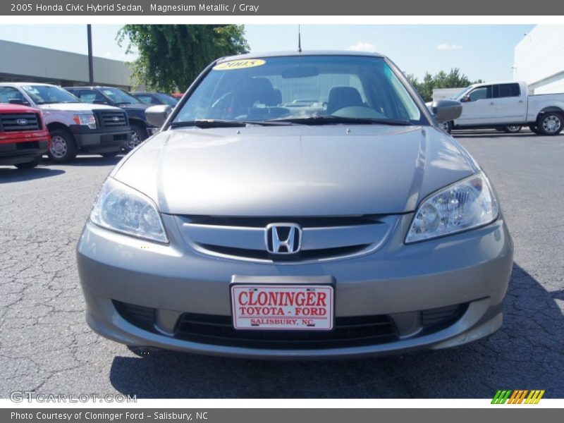 Magnesium Metallic / Gray 2005 Honda Civic Hybrid Sedan
