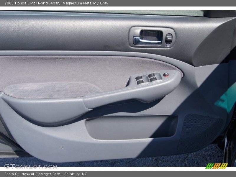 Magnesium Metallic / Gray 2005 Honda Civic Hybrid Sedan
