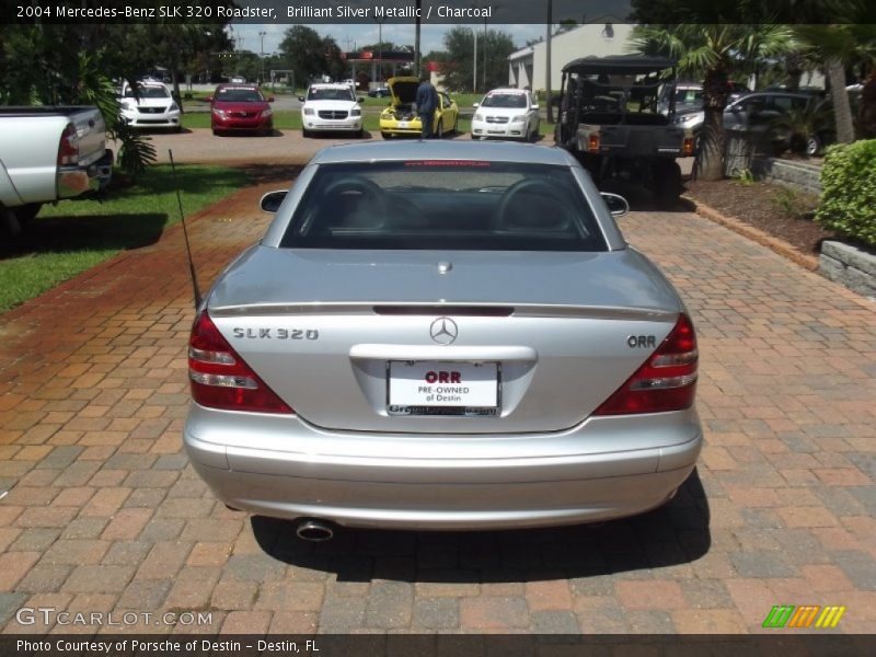 Brilliant Silver Metallic / Charcoal 2004 Mercedes-Benz SLK 320 Roadster