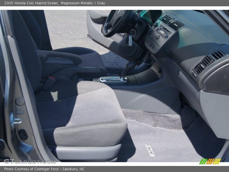 Magnesium Metallic / Gray 2005 Honda Civic Hybrid Sedan