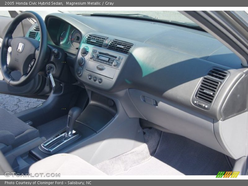 Magnesium Metallic / Gray 2005 Honda Civic Hybrid Sedan