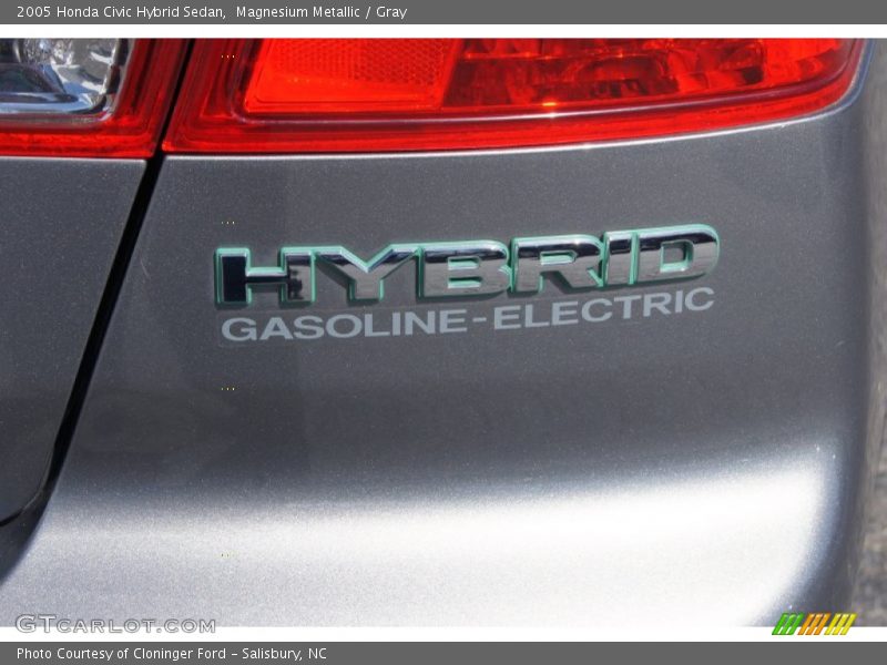 Magnesium Metallic / Gray 2005 Honda Civic Hybrid Sedan