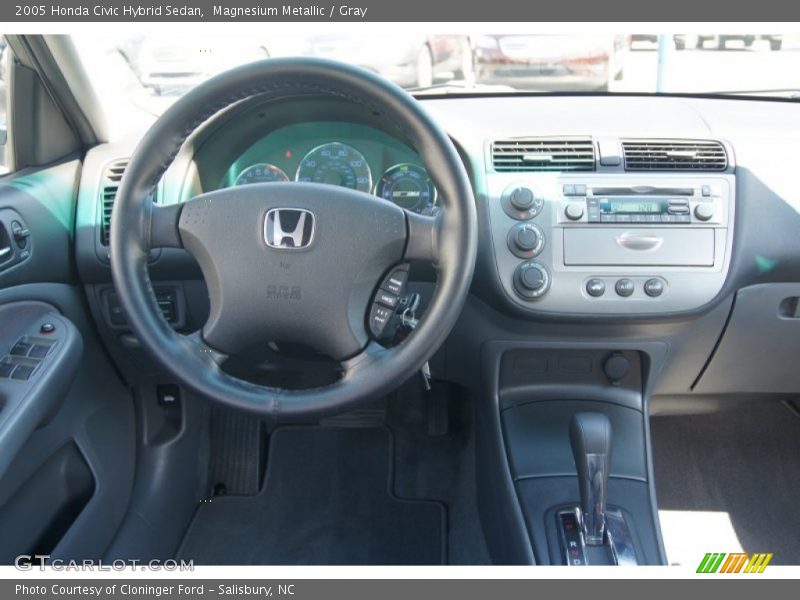 Magnesium Metallic / Gray 2005 Honda Civic Hybrid Sedan