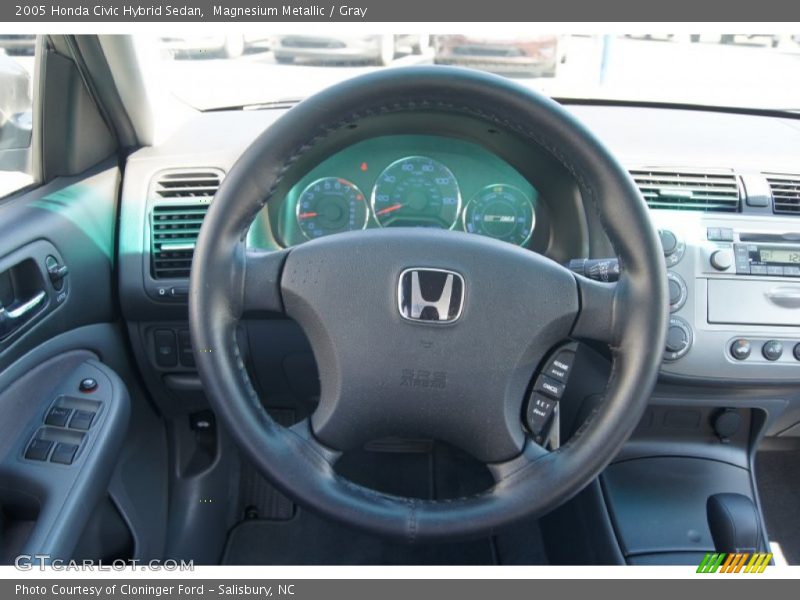Magnesium Metallic / Gray 2005 Honda Civic Hybrid Sedan