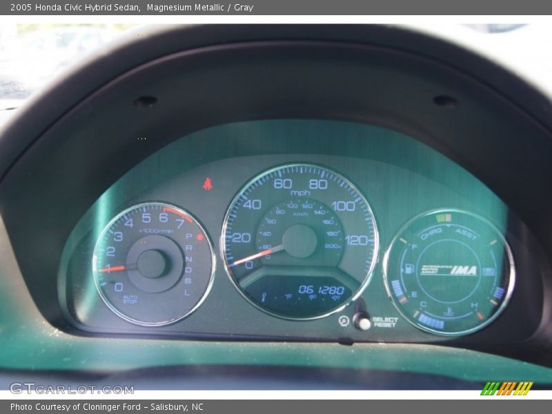Magnesium Metallic / Gray 2005 Honda Civic Hybrid Sedan