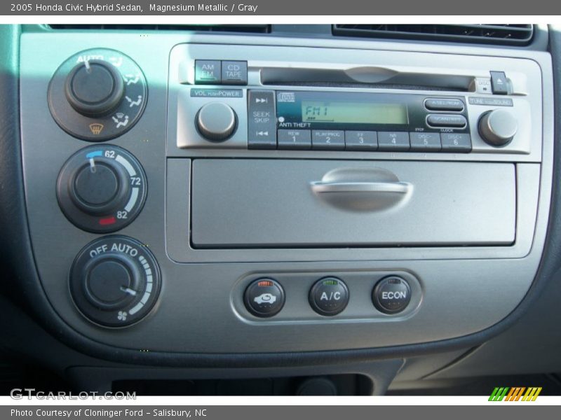 Magnesium Metallic / Gray 2005 Honda Civic Hybrid Sedan