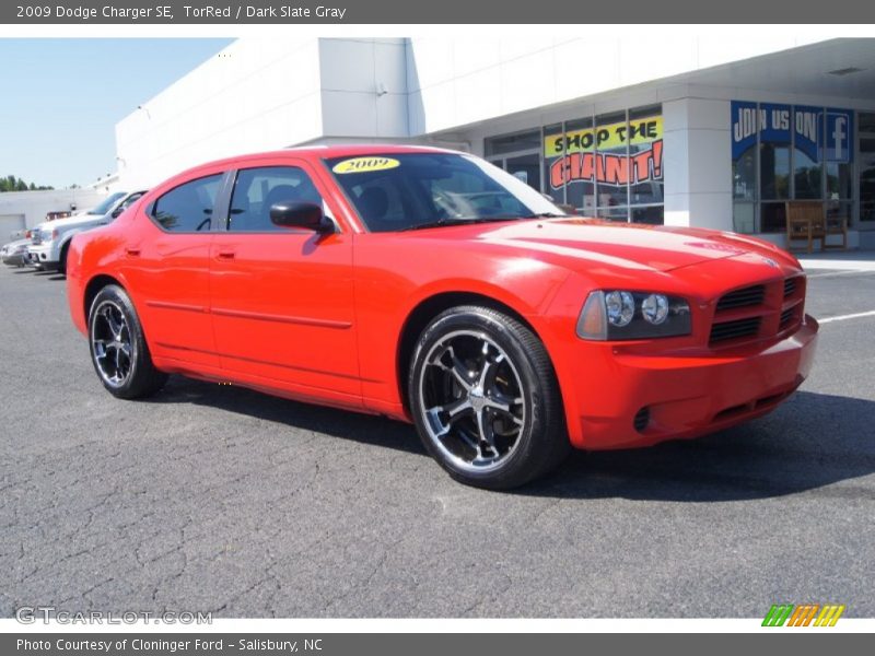 TorRed / Dark Slate Gray 2009 Dodge Charger SE