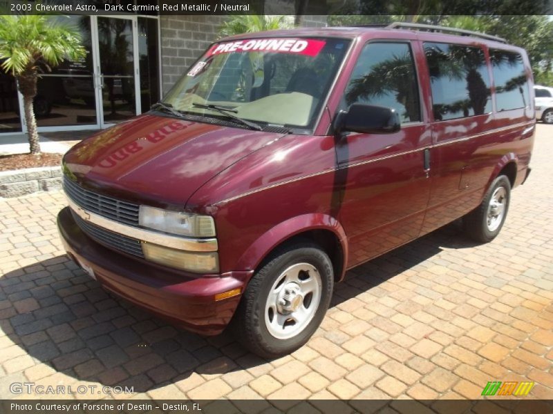 Dark Carmine Red Metallic / Neutral 2003 Chevrolet Astro