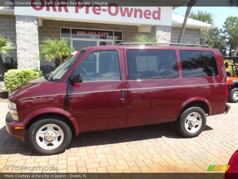 Dark Carmine Red Metallic / Neutral 2003 Chevrolet Astro