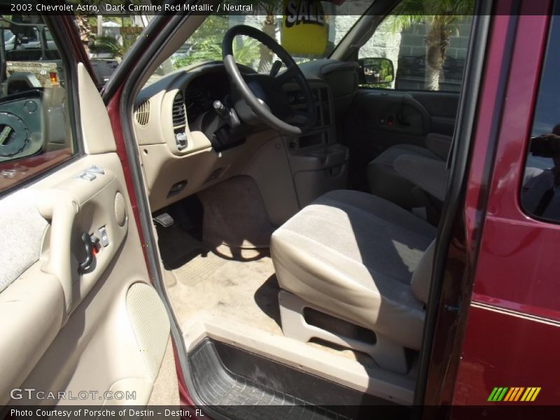 Dark Carmine Red Metallic / Neutral 2003 Chevrolet Astro