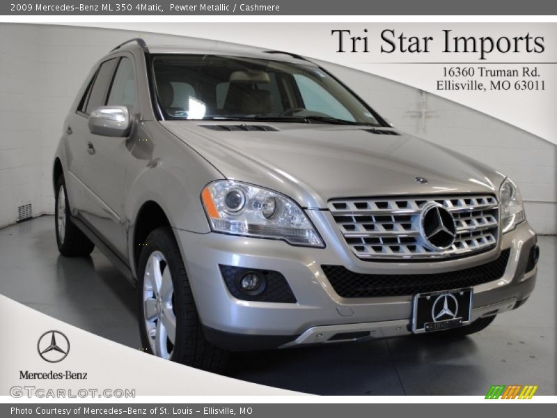 Pewter Metallic / Cashmere 2009 Mercedes-Benz ML 350 4Matic