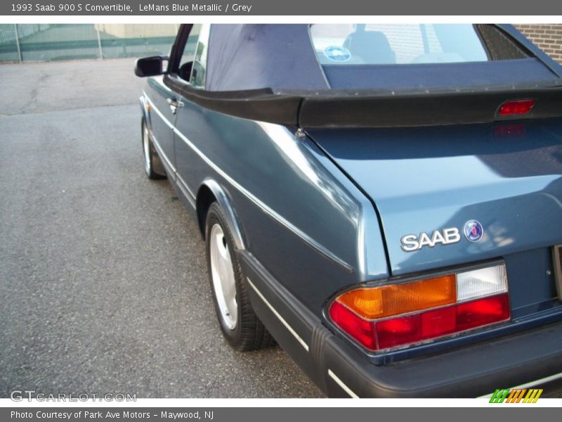 LeMans Blue Metallic / Grey 1993 Saab 900 S Convertible