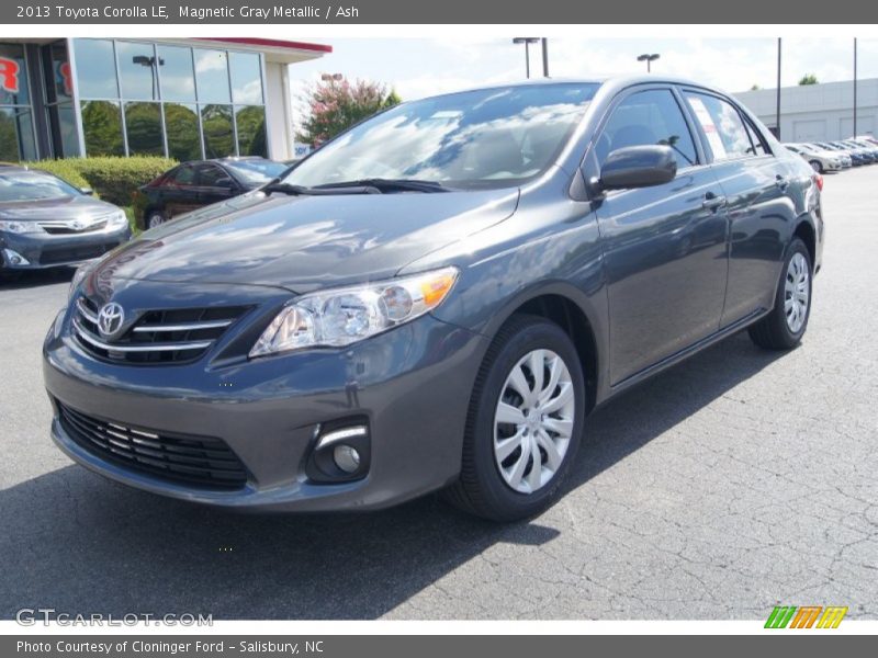 Magnetic Gray Metallic / Ash 2013 Toyota Corolla LE