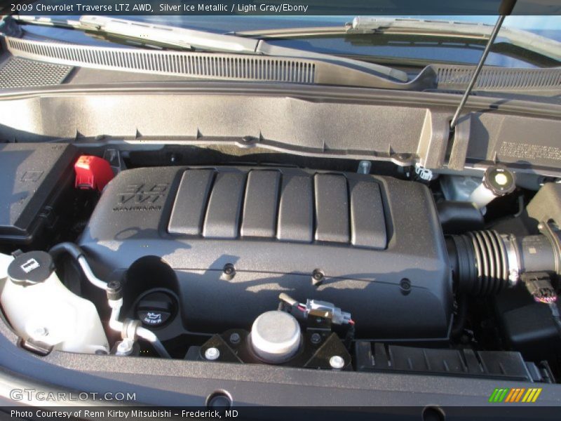 Silver Ice Metallic / Light Gray/Ebony 2009 Chevrolet Traverse LTZ AWD
