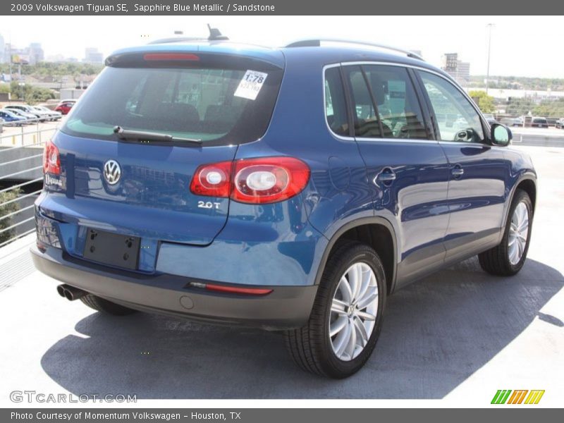 Sapphire Blue Metallic / Sandstone 2009 Volkswagen Tiguan SE