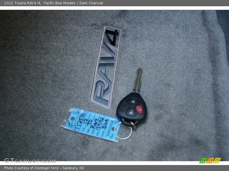 Pacific Blue Metallic / Dark Charcoal 2012 Toyota RAV4 I4