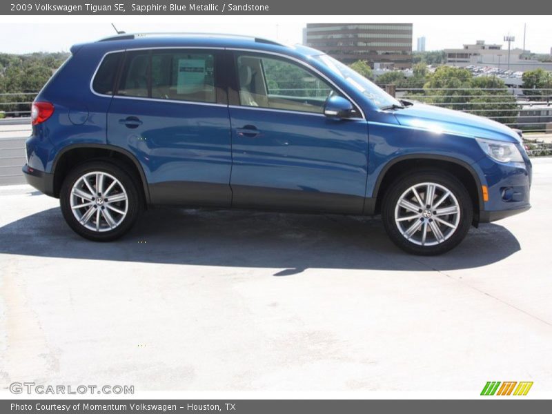 Sapphire Blue Metallic / Sandstone 2009 Volkswagen Tiguan SE