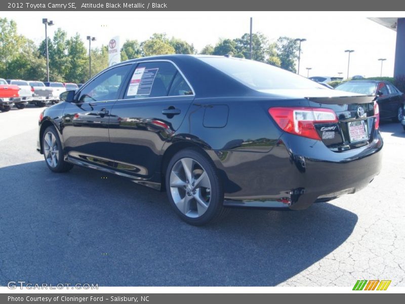 Attitude Black Metallic / Black 2012 Toyota Camry SE
