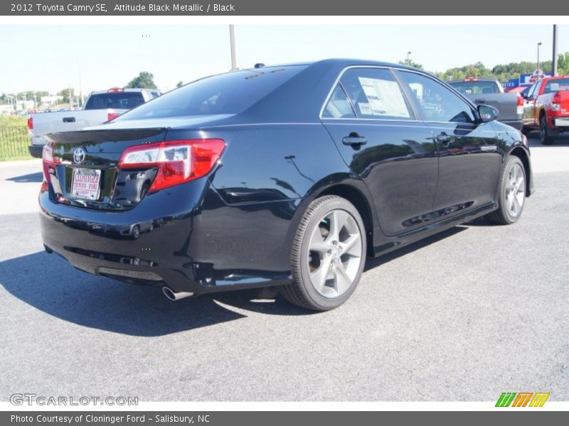 Attitude Black Metallic / Black 2012 Toyota Camry SE