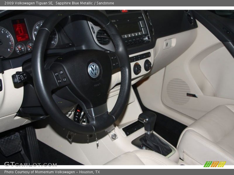 Sapphire Blue Metallic / Sandstone 2009 Volkswagen Tiguan SE
